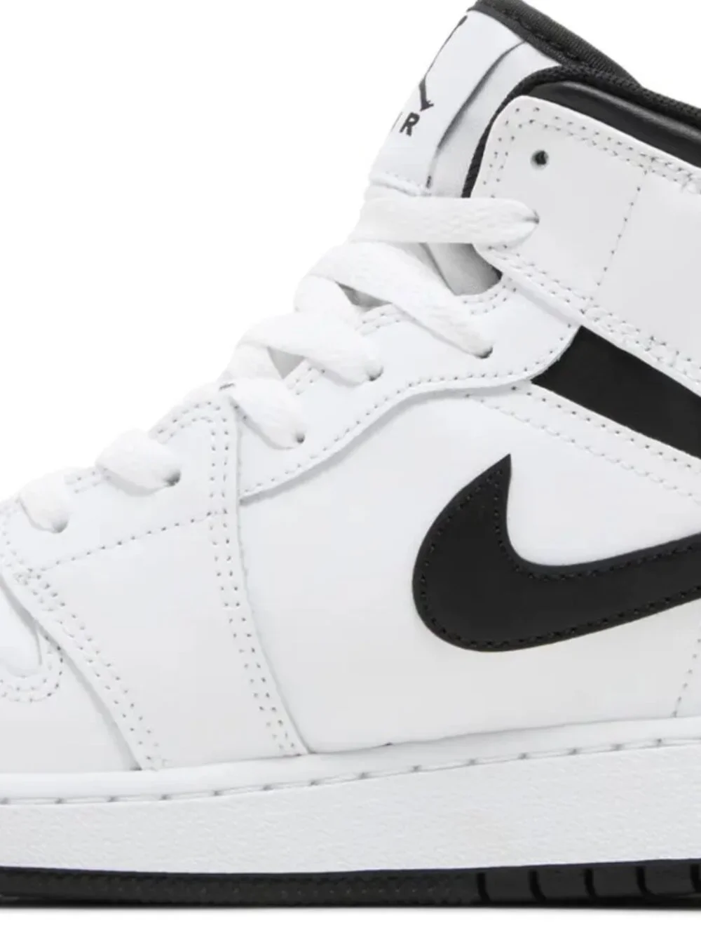 Nike‎ Air Jordan 1 Mid GS 'White Black' DQ8423-132 Size US 6.5Y